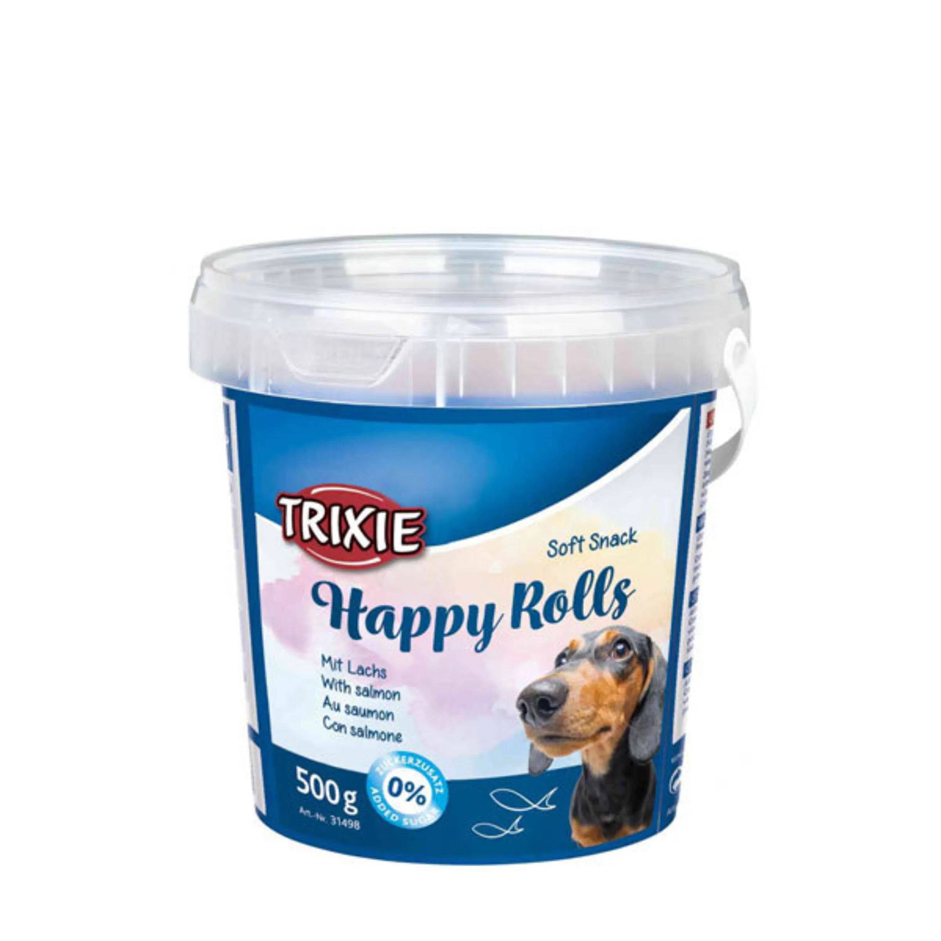 تشویقی نرم سگ با طعم سالمون تریکسی – Soft Snack Happy Rolls